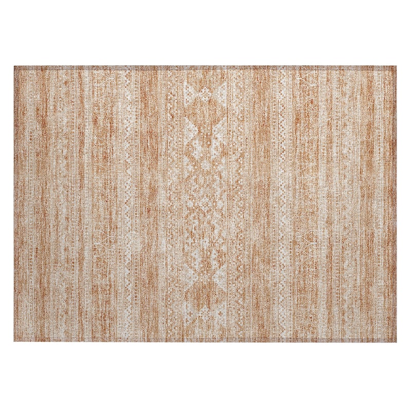 Machine Washable Indoor/ Outdoor Chantille Tribal Boho Rug