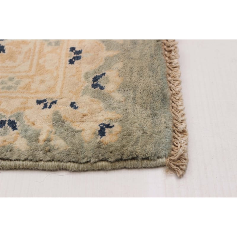 ECARPETGALLERY Hand-knotted Peshawar Finest Ivory Wool Rug - 8'11 x 11'10