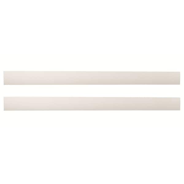 slide 2 of 2, Taylor 76" Wide Farmhouse Full Size Bed Rails, Sea Shell White