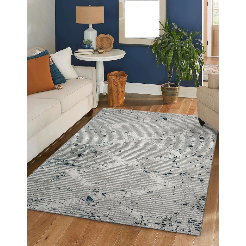Admire Home Living Sognatore 1230 Transitional Geometric Area Rug.