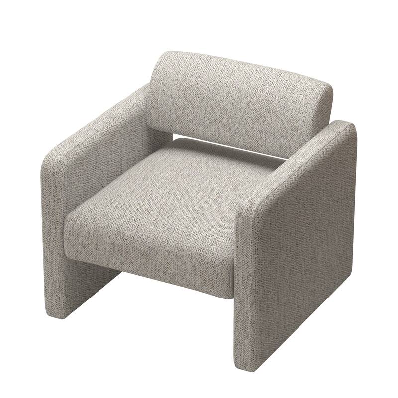 Accent Chair with Wood Frame and Padded Cushion