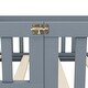 preview thumbnail 55 of 109, Pine Wood Floor Bed with Safety Guardrails and Door for Kids, Boys, Girls, Bedroom