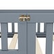 preview thumbnail 9 of 25, Twin Size Bed Floor Bed with Safety Guardrails and Door for Kids