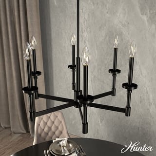 Hunter Briargrove Candle Chandelier - Entry, Dining Room - Glam, Transitional, Modern