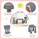 preview thumbnail 6 of 8, Gymax Kids Table & 2 Chairs Set Toddler Activity Play Dining Study