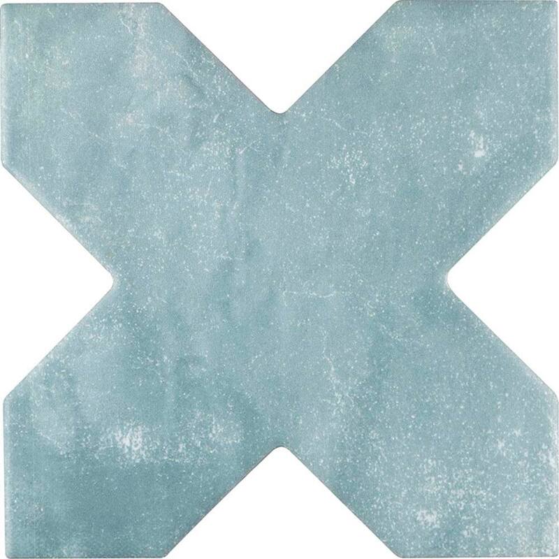 Siena 5" Star with Cross Matte Ceramic Wall and Floor Tile (10.76 sq ft/case) - 54 Pack