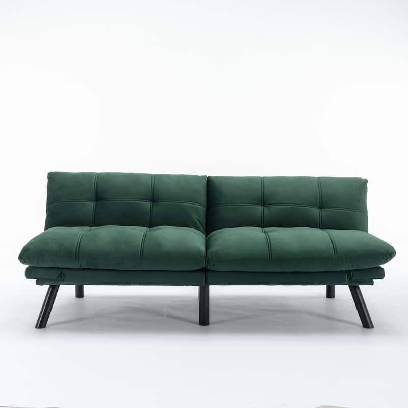Folding Sofa Bed - Modern 2-Seater with Smooth Upholstery