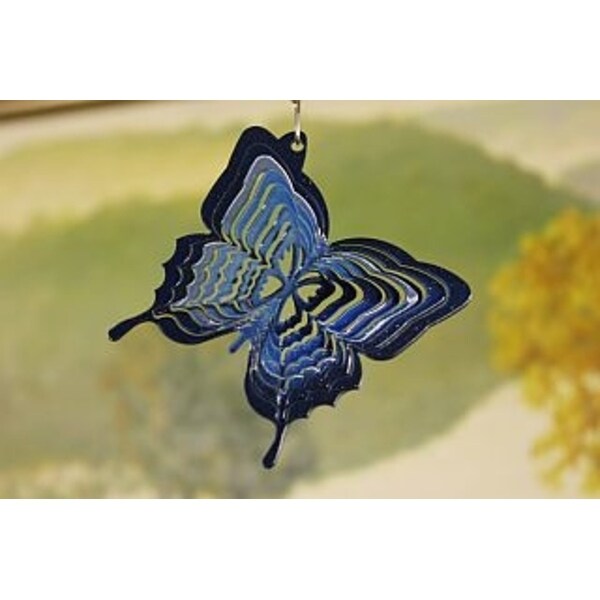 3" Blue Butterfly Small Wind Spinner