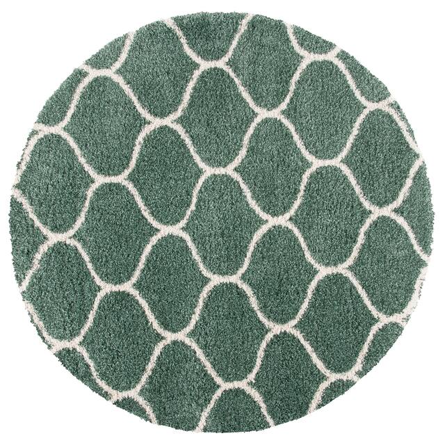 SAFAVIEH Hudson Shag Ogee Trellis 2-inch Thick Area Rug