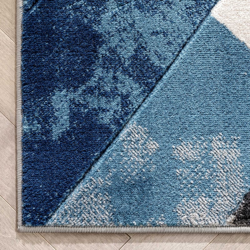 Well Woven Good Vibes Rosa Modern Geometric Area Rug