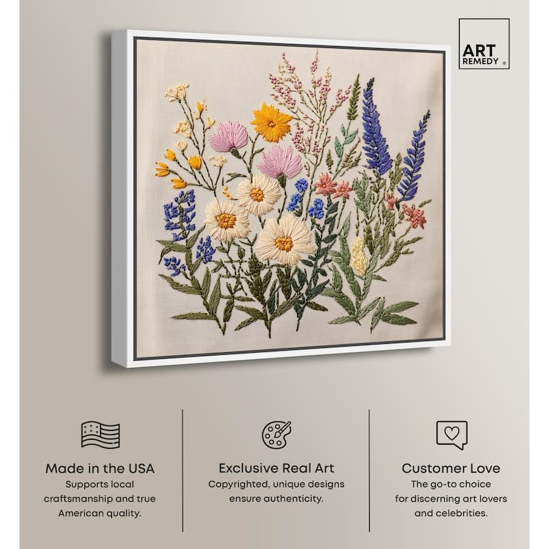 Needlepoint Prairie Posy Canvas by Art Remedy
