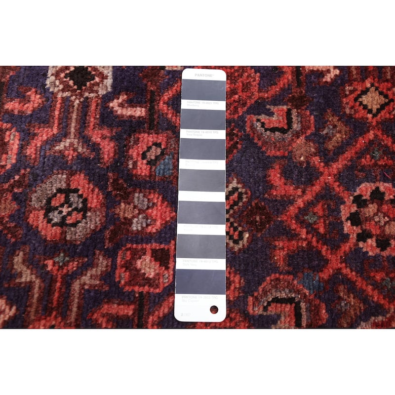 ECARPETGALLERY Hand-knotted Andelz Dark Navy Wool Rug - 3'5 x 10'2