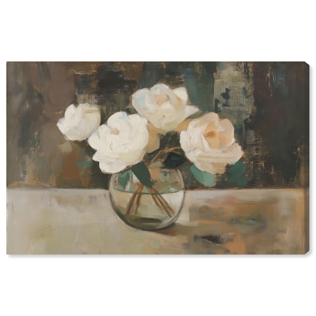 Creamy Cascade Cluster I Canvas by Art Remedy, Gallery Wrapped