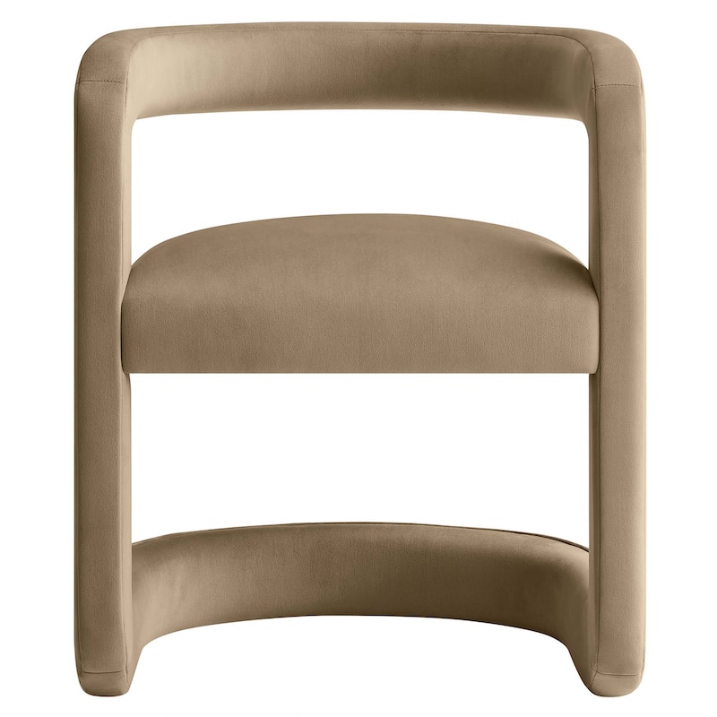 Bowie Performance Velvet Barrel Accent Chair