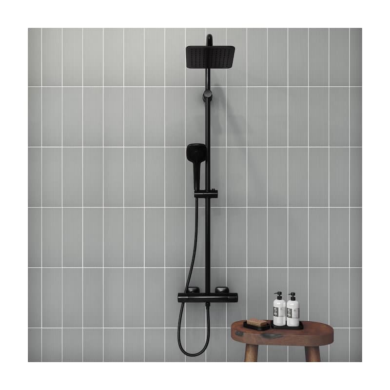 Daltile Stencil 4" x 12" Glazed Porcelain Linear Wall Tile (30 PC Per Carton) (8.72 SQFT Per Carton)