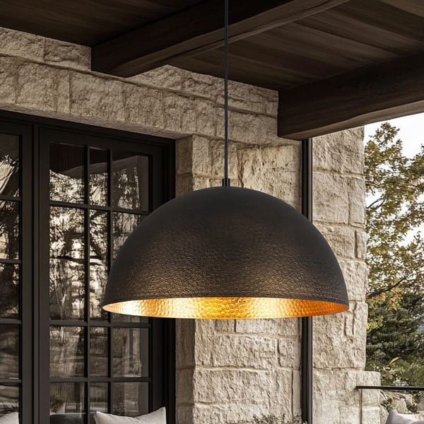 Industrial Oversized Dome Pendant Light