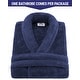 preview thumbnail 2 of 2, American Soft Linen Mens and Womens Robe Warm Fleece Unisex Bathrobe