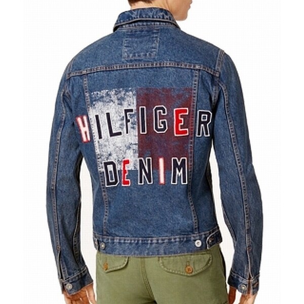 tommy hilfiger jean jacket mens