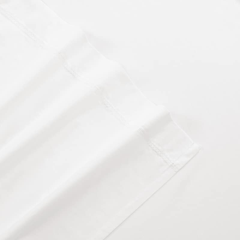 Tommy Bahama Solid Cotton Percale White Sheet Set
