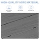 preview thumbnail 50 of 94, 6-Piece HDPE Outdoor Dining Table Sets with Umbrella Hole - 1-Table 4-Chairs-1-Bench