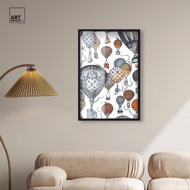 Doll Memories - Fashion Balloons Shadowbox by Art Remedy