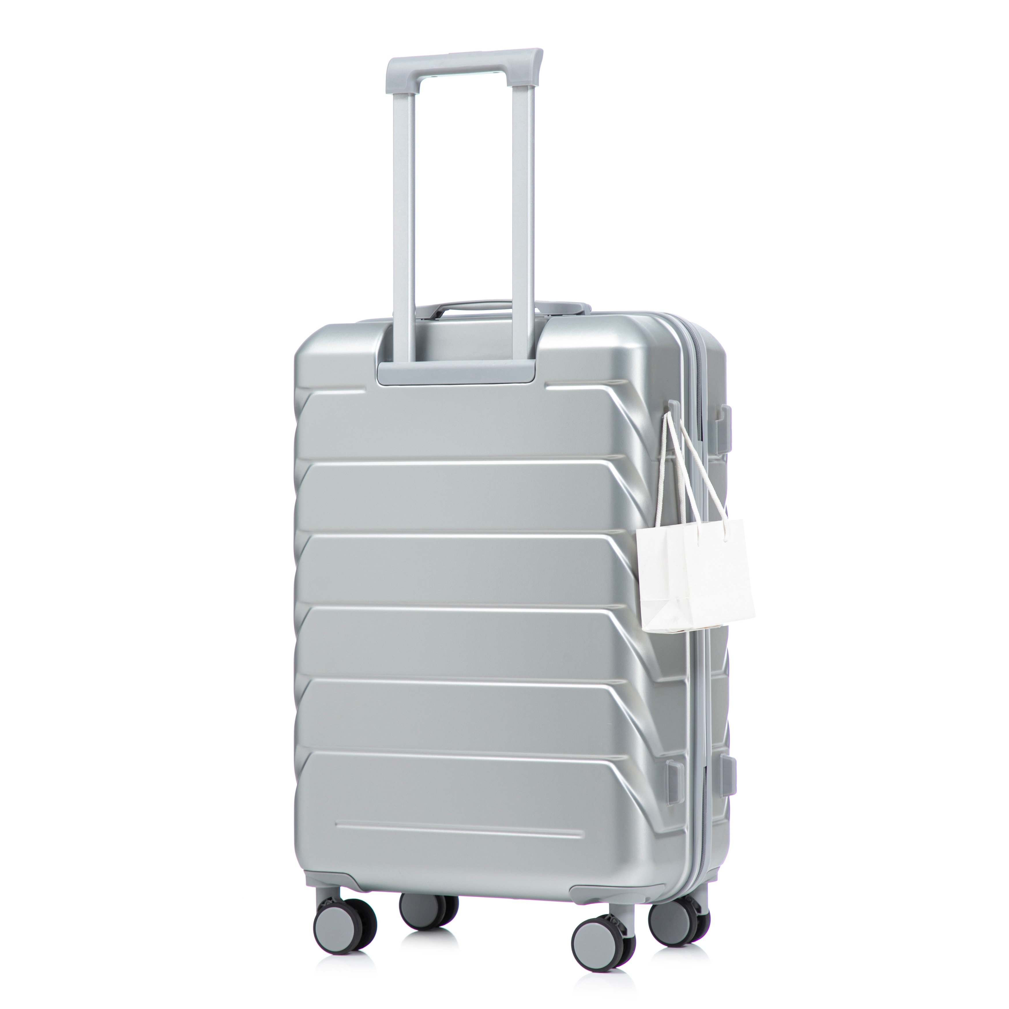 28 Inch Large Checked Luggage, Scratch Resistant Surface Four Multi-Directional Wheels, With Combination Lock and Side Hooks