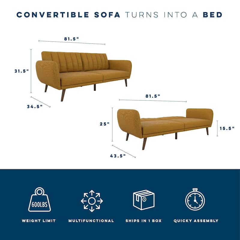 The Novogratz Brittany Futon Sofa Bed