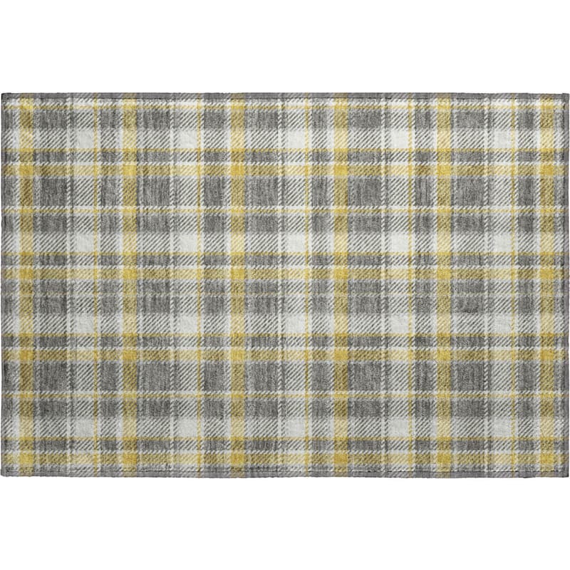Premium Washable Super Soft Plaid Mayfield Rug