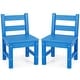 preview thumbnail 10 of 34, Gymax 2 PCS Kids Chairs Indoor Outdoor Heavy-Duty All-Weather Children Blue