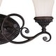 preview thumbnail 10 of 9, Avenant 3-Light 23 in. W Venetian Bronze Bathroom Vanity Lighting Fixture, Etched White Glass Shade, Dimmable Reversible Wall Lt