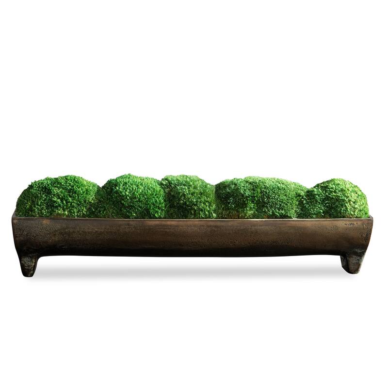 Uttermost Canal Moss Small Centerpiece - 17 W x 5 H x 3 D (inches) - Green