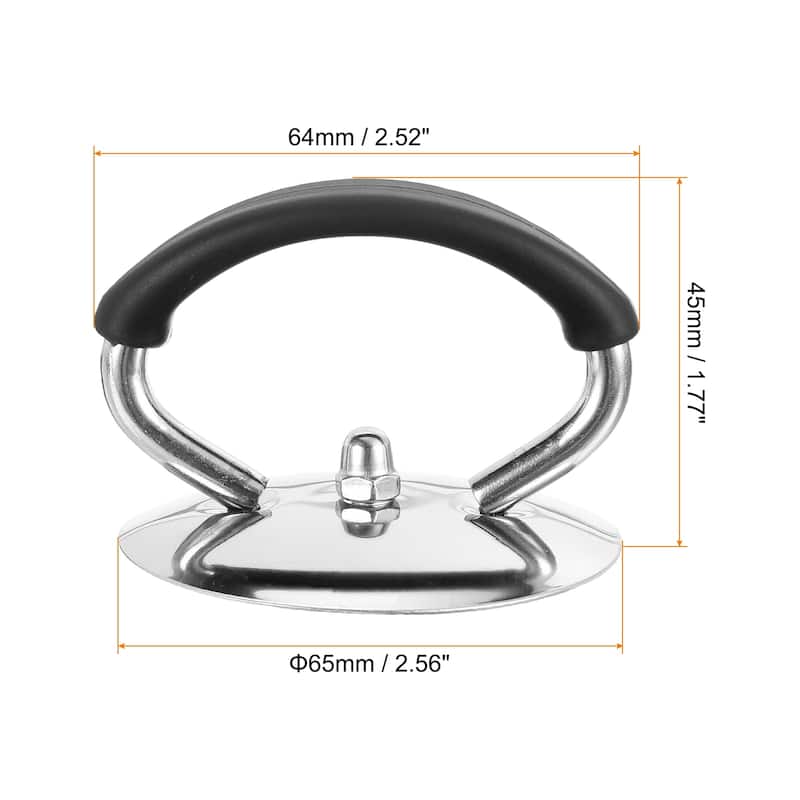 2pcs Universal Pot Lid Replacement Knob Heat Resistant Lid Handles - Black