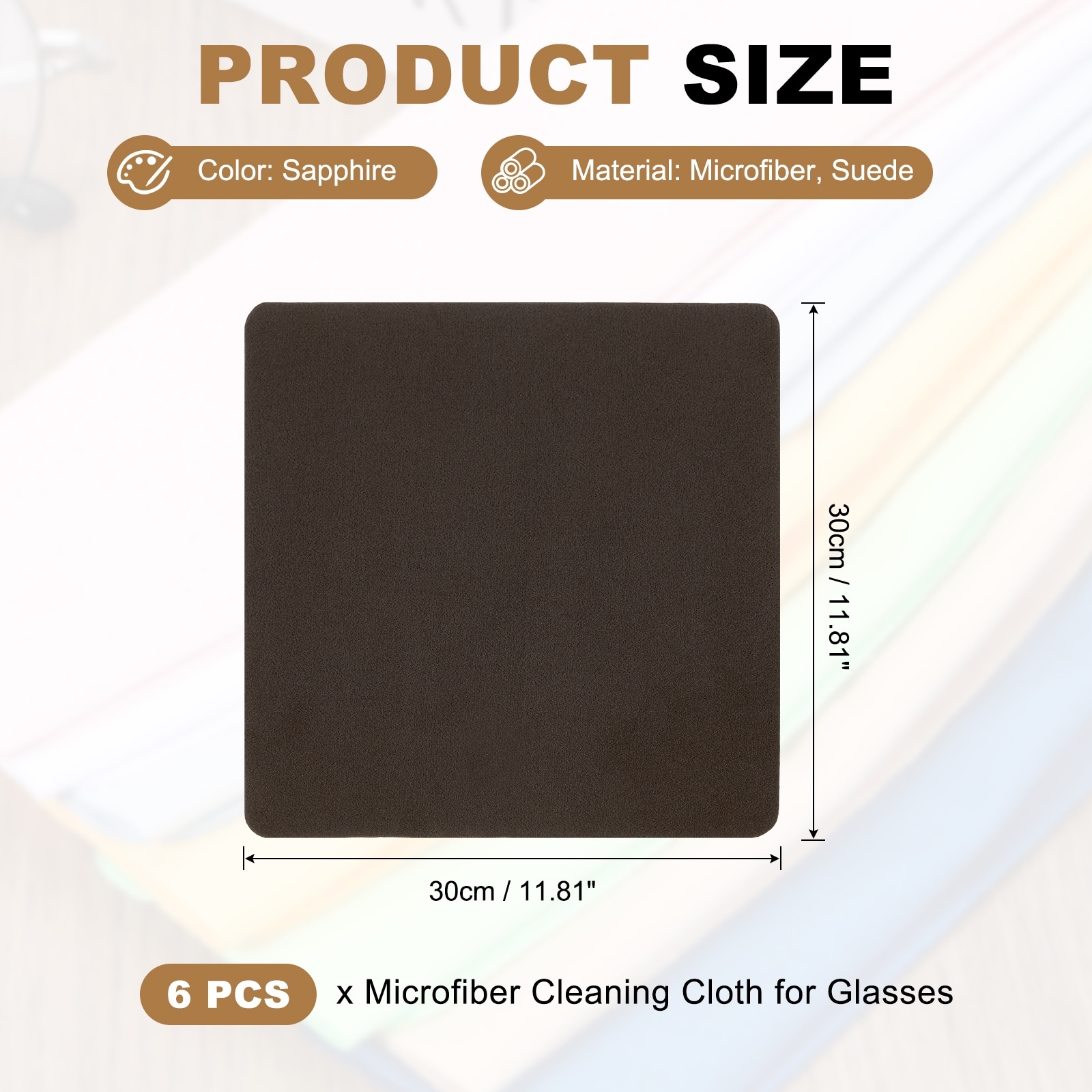 Microfiber Cleaning Cloth for Glasses, Eyeglass Cleaning Cloth for Screens Cameras Cell Phones Electronics Lenses