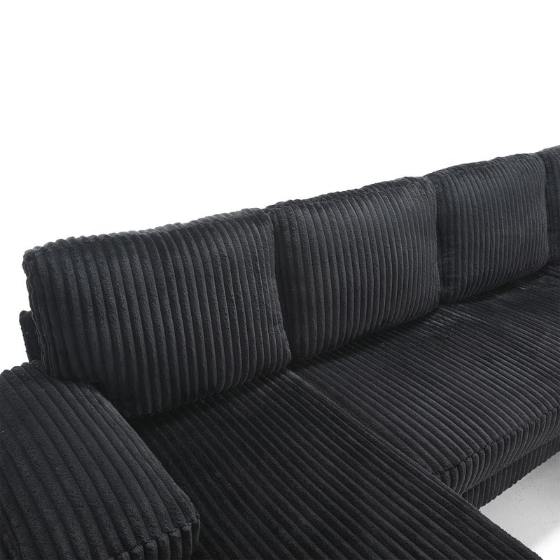 4-Seat U-Shaped Sectional Sofa with Double Chaise