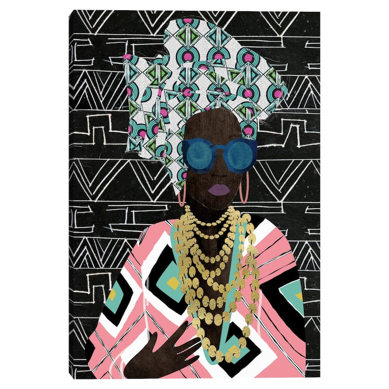 Fly Queen Geo by Nikki Chu Canvas Art Print