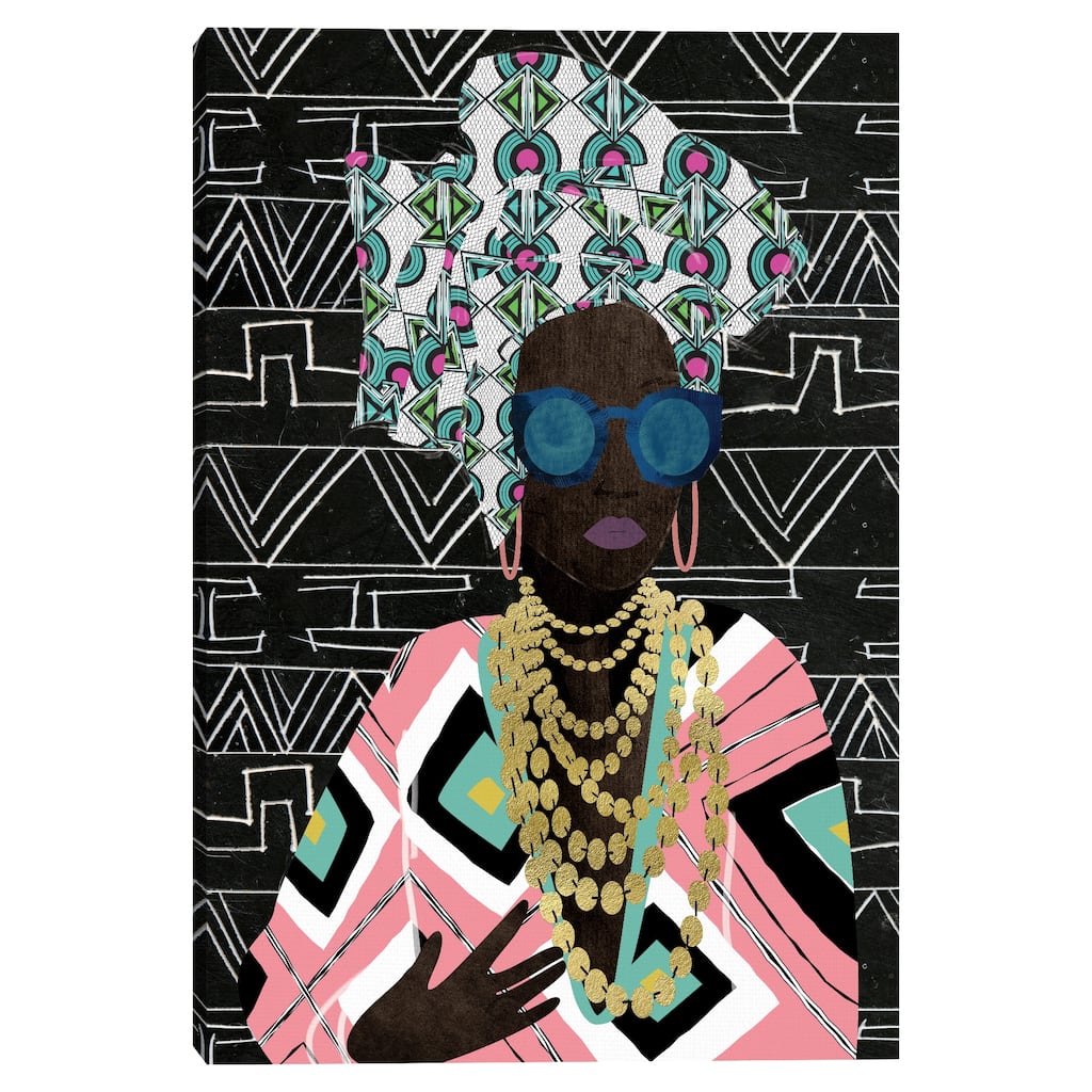 Fly Queen Geo by Nikki Chu Canvas Art Print