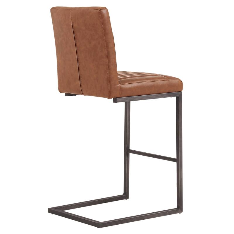 NPD Furniture Ronan Faux Leather Counter Stool,Set of 2
