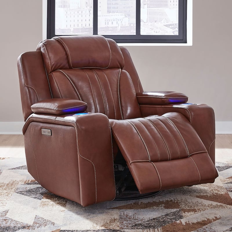 Liberty Furniture Caswell Living Room Leather Upholstery Sets - Recliner, Sofa, Loveseat
