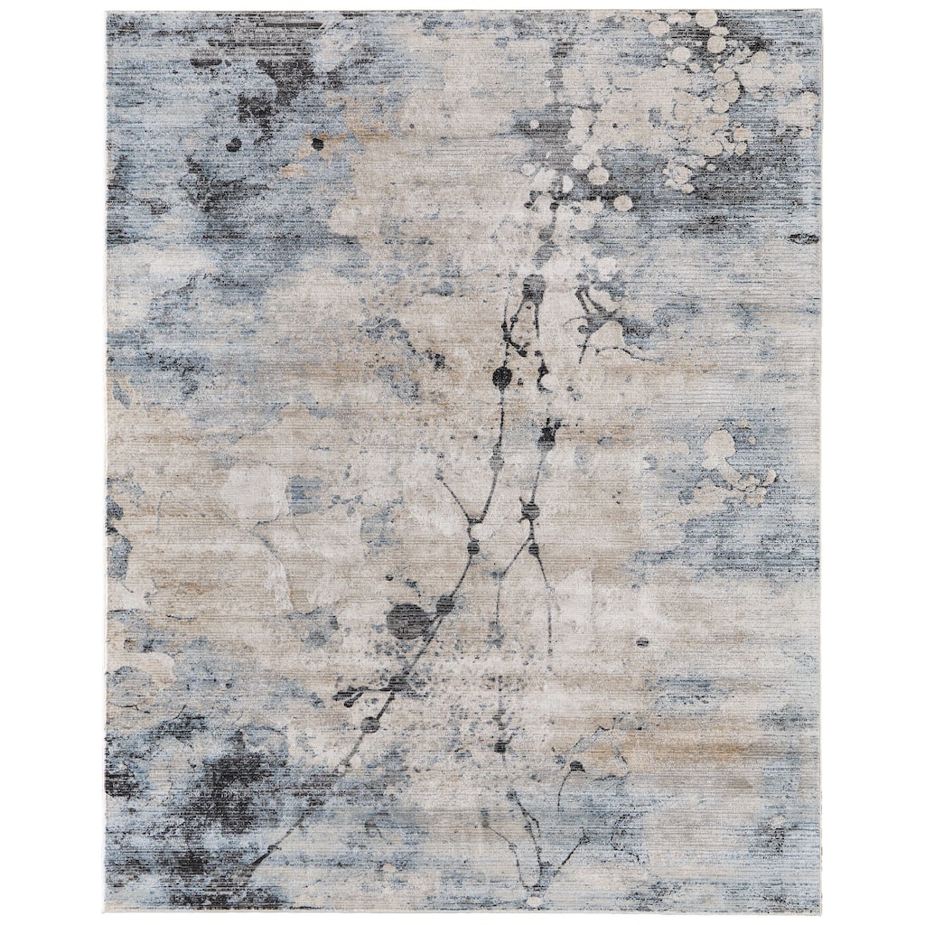 Grand Bazaar Maxin Machine Made Abstract Modern Area Rug