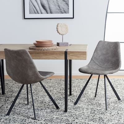 SAFAVIEH Fleeta Mid-Century Dining Chair (Set of 2) - 24 In. W x 19 In. D x 33 In. H - 24Wx19Dx33H