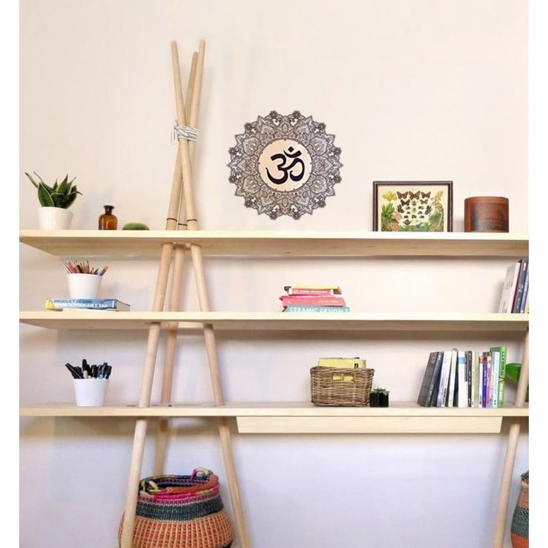 Boho Mandala OM Wall Decal, Boho Mandala OM Wall sticker,-image