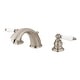 preview thumbnail 2 of 8, Victorian Widespread Bathroom Faucet with Retail Pop-Up in Polished Chrome Brushed Nickel