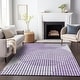 preview thumbnail 30 of 47, Machine Washable Indoor/ Outdoor Abstract Stripe Chantille Rug