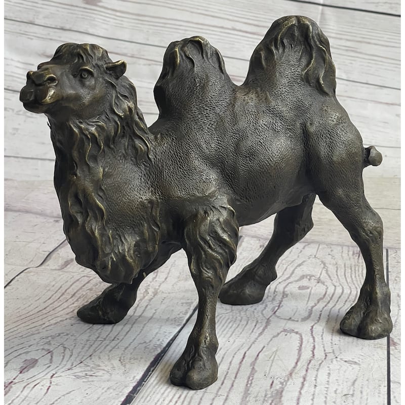 Dromedary Or Bactrian Camel Bronze Figurine Figure Statue Sculpture Original Milo 8.5 Inches X 12 Inches