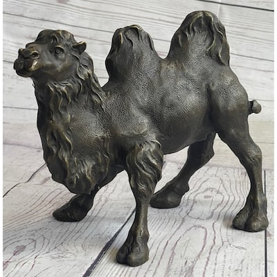 Dromedary Or Bactrian Camel Bronze Figurine Figure Statue Sculpture Original Milo 8.5 Inches X 12 Inches