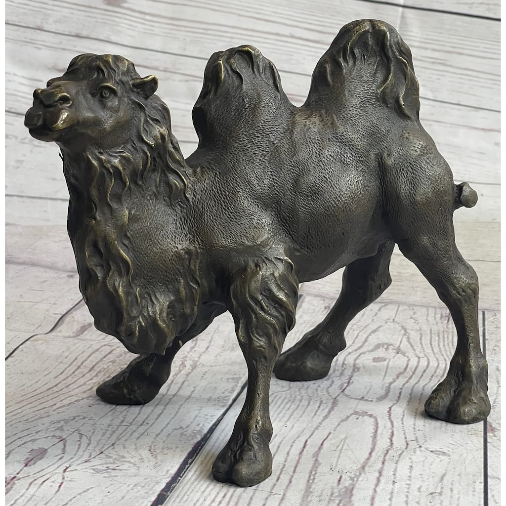 Dromedary Or Bactrian Camel Bronze Figurine Figure Statue Sculpture Original Milo 8.5 Inches X 12 Inches