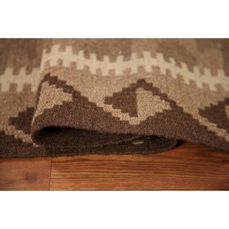 Reversible Kilim Oriental Area Rug Flat-weave Wool Carpet - 3'2" x 5'2"