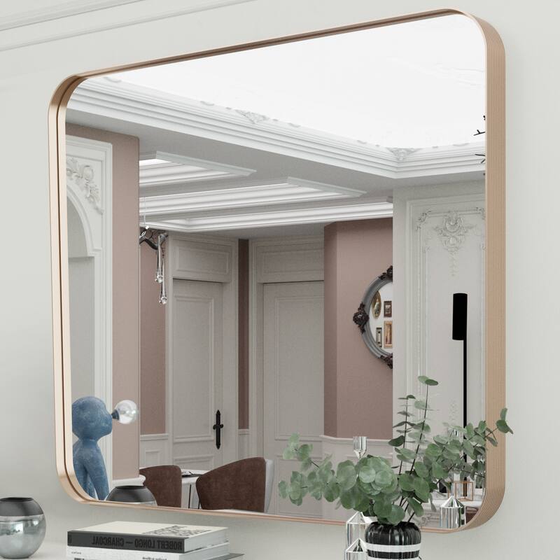 Rectangle Bathroom Mirror for Vanity Wall Mounted Vertical Horizontal Makeup Mirror