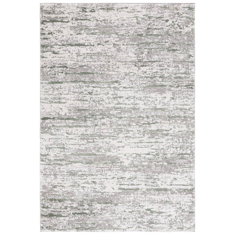 SAFAVIEH Century Iida Modern Abstract Rug - 5'3" x 7'7" - Grey/Dark Green - Rectangle