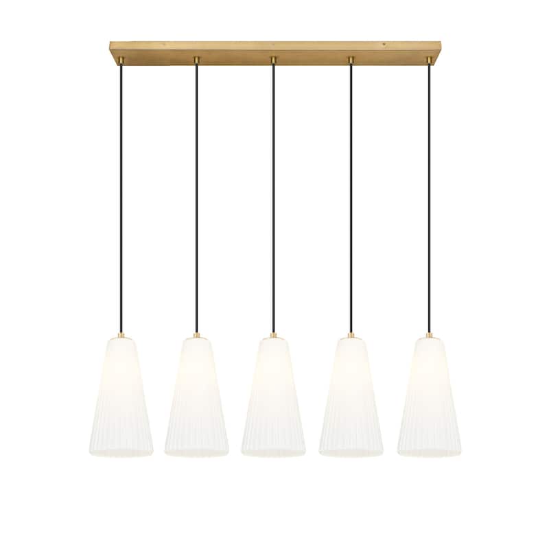 Z-Lite 3043P7-5L Farrell 5 Light 42" Wide Linear Chandelier